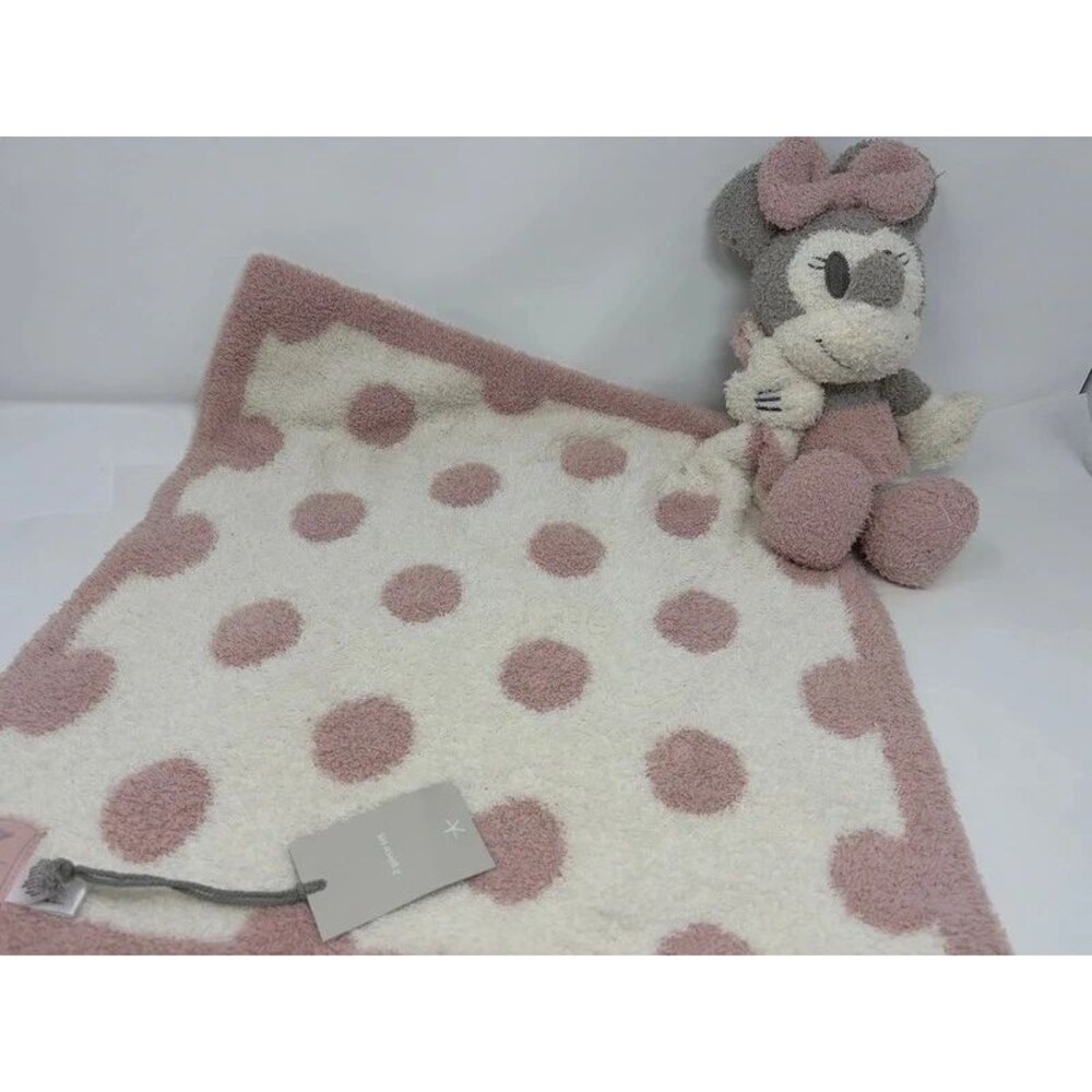 Disney Barefoot Dreams Minnie Mouse Lovey Security Blanket new with tags